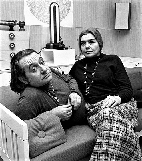 Fernanda Pivano ed Ettore Sottsass nel 1969