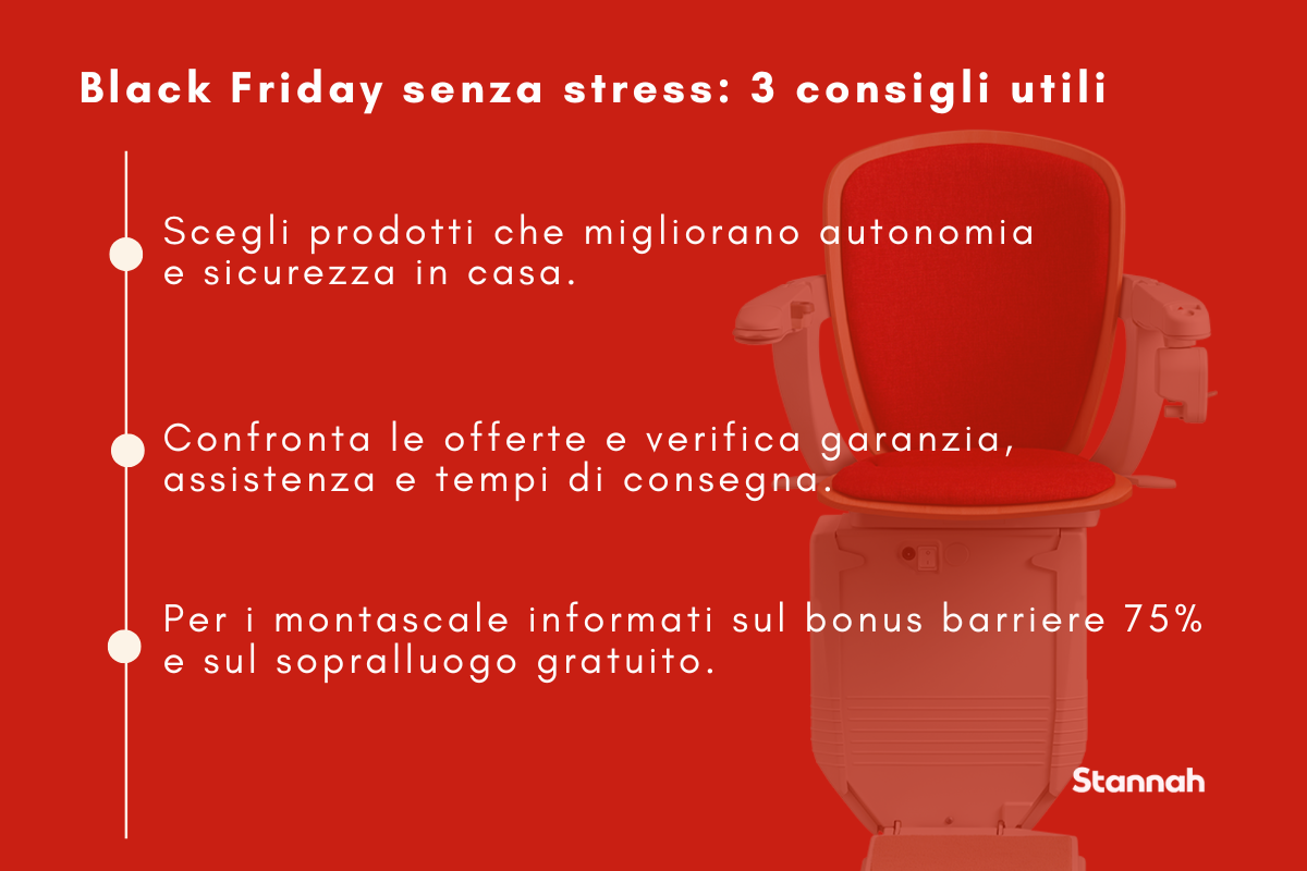 Tre consigli per un Black Friday senza stress dedicato agli anziani.